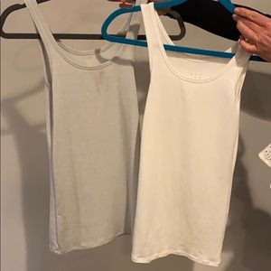 two tanks (silver & white)